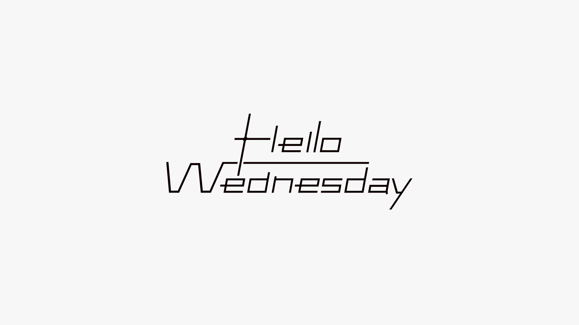 Hello Wednesday  ロゴデザイン